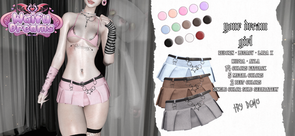 Your Dream Girl Skirt - Ayla/Inithium/Legacy/MaitreyaX/Reborn