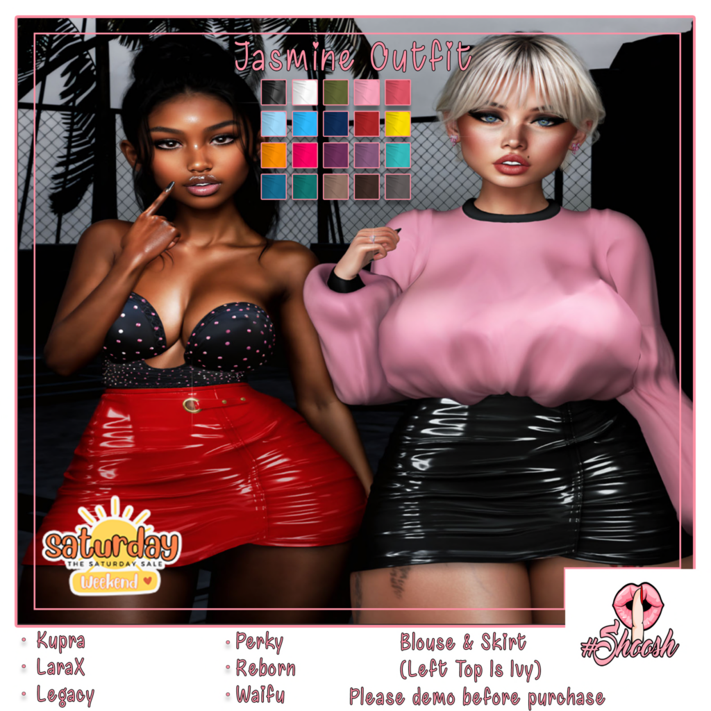 Jasmine Outfit - Inithium/Legacy/MaitreyaX/Reborn/+mods	&lt;a href=&quot;http://maps.secondlife.com/secondlife/Wild%20Pack/160/168/23&quot; target=&quot;_blank&quot;&gt;Teleport&lt;/a&gt;
