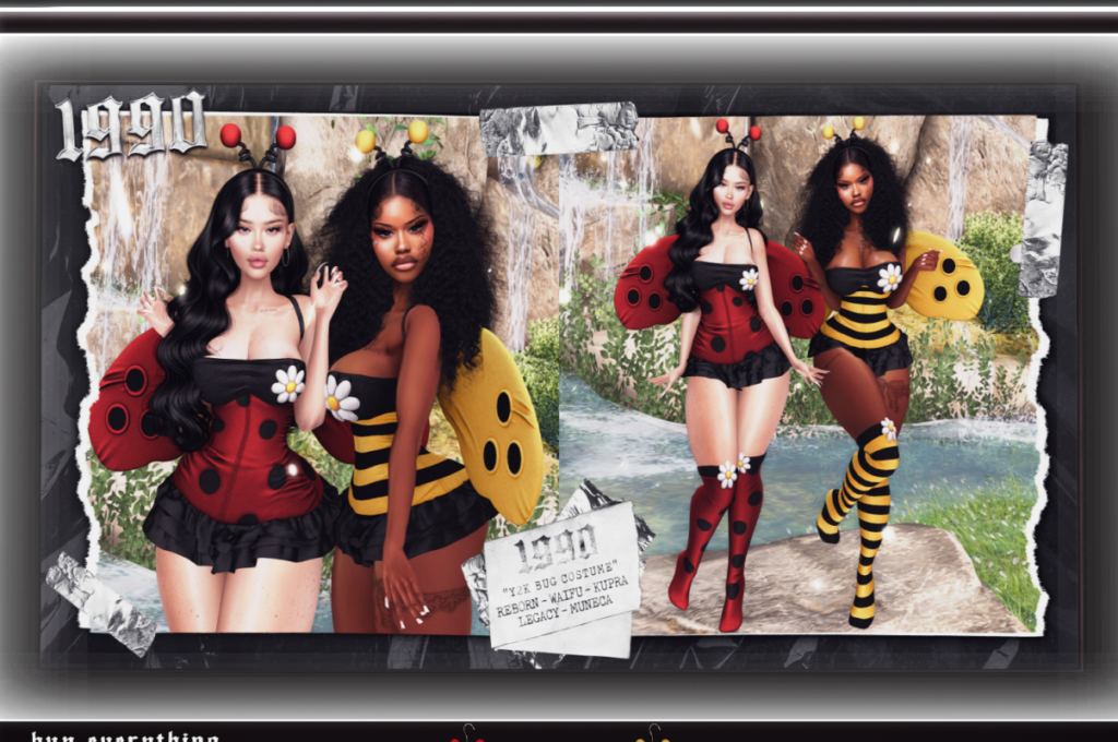 Y2K Bee &amp; Ladybug Costume - Inithium/Legacy/Reborn/Yentements/+mods, L$500 each