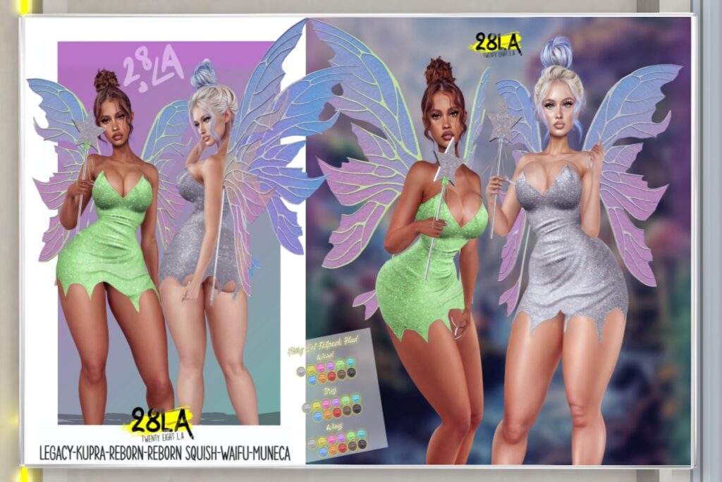 Fairy Set - Inithium/Legacy/Reborn/Yentements/+mods, L$200-L$350 each/L$2999 FP