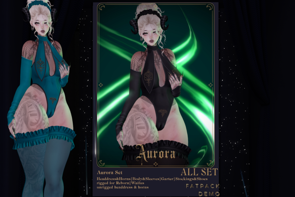 Aurora Set - Reborn/+mods, L$300-L$350 each/L$1250 each FP/L$2250 MP