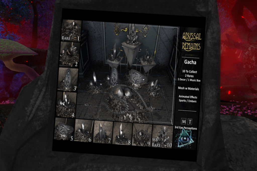 Abyssal Remains, L$69 per play/L$3770 FP
