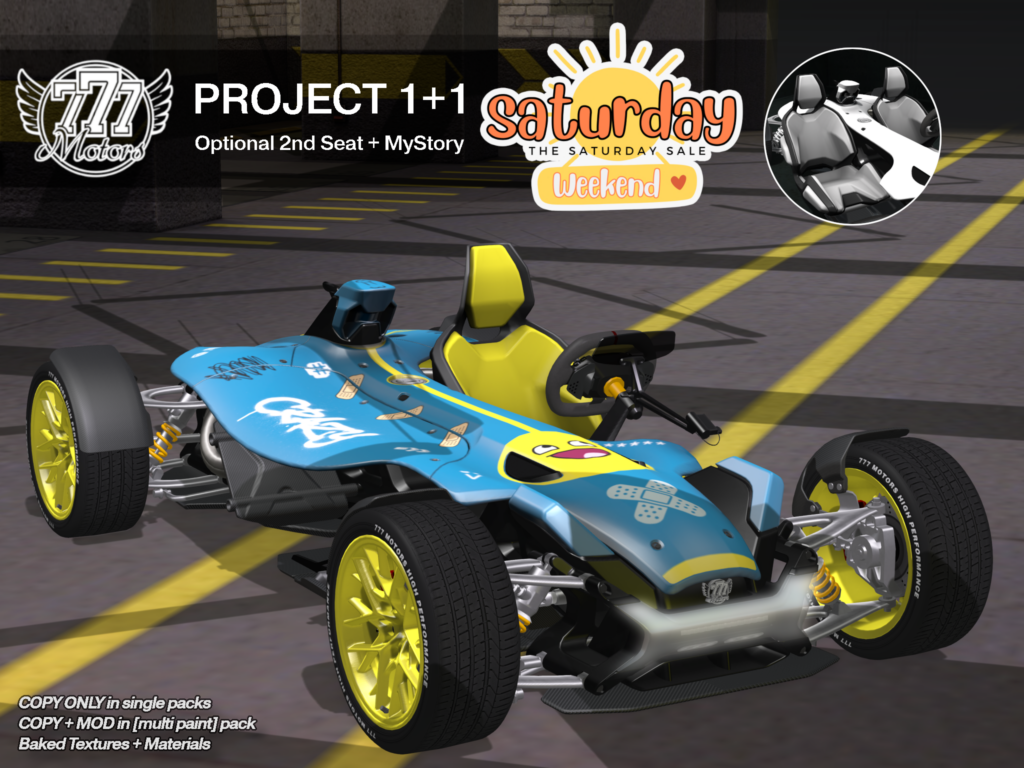 PROJECT 1+1 Vehicle	&lt;a href=&quot;http://maps.secondlife.com/secondlife/Highway%20Star/144/134/23&quot; target=&quot;_blank&quot;&gt;Teleport&lt;/a&gt;