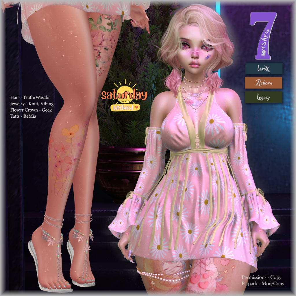 Hippydoodle Dress - Legacy/MaitreyaX/Reborn	&lt;a href=&quot;http://maps.secondlife.com/secondlife/Leather%20and%20Lace/227/95/2201&quot; target=&quot;_blank&quot;&gt;Teleport&lt;/a&gt;