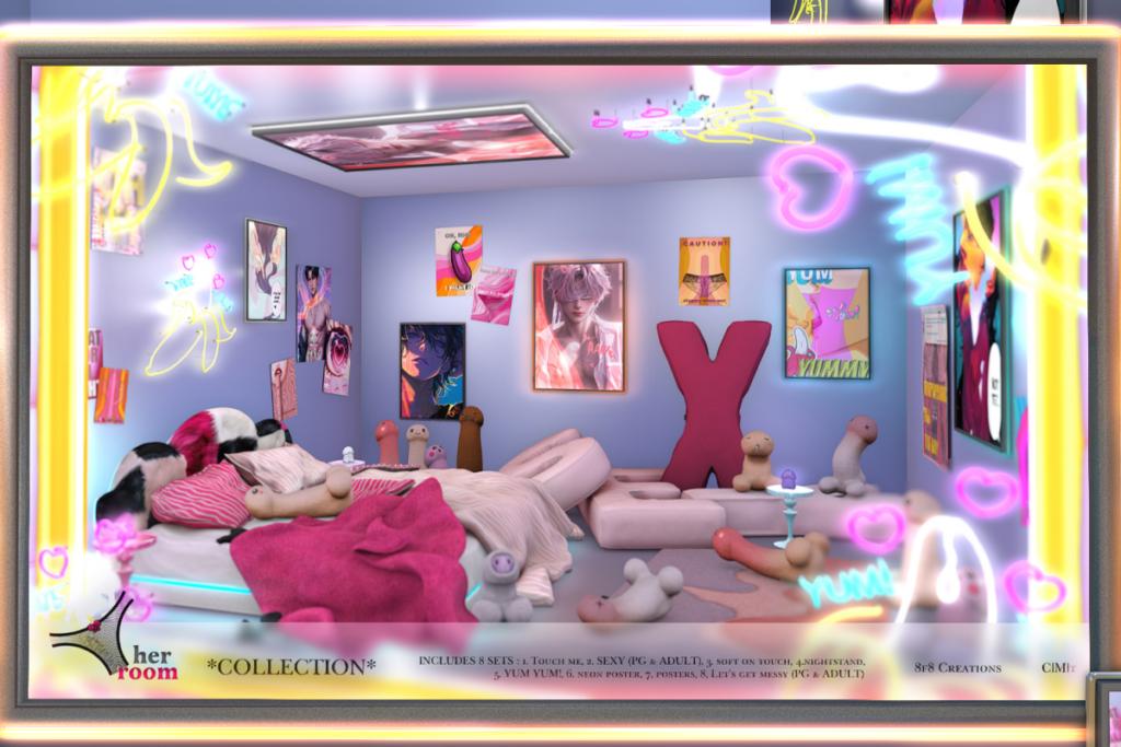 Her Room Collection, L$145-L$649 each/L$1595 FP