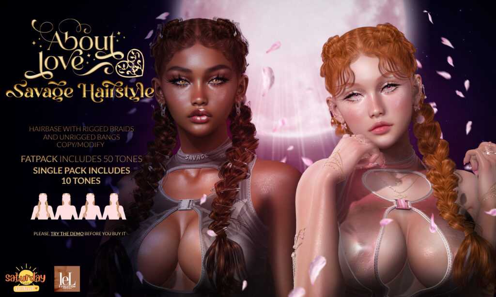 Savage Hairstyle &amp; Hairbase - EvoX	&lt;a href=&quot;http://maps.secondlife.com/secondlife/Styrsky/61/52/2369&quot; target=&quot;_blank&quot;&gt;Teleport&lt;/a&gt;