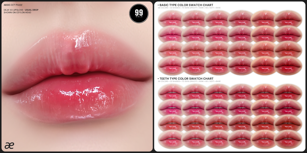 Deja Vu Lipgloss - EvoX	&lt;a href=&quot;http://maps.secondlife.com/secondlife/Dove/91/43/1108&quot; target=&quot;_blank&quot;&gt;Teleport&lt;/a&gt;