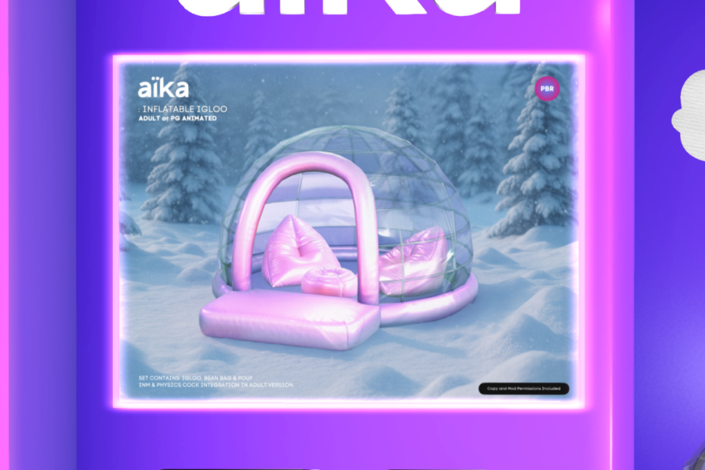 Inflatable Igloo, L$999 PG/L$1999 Adult