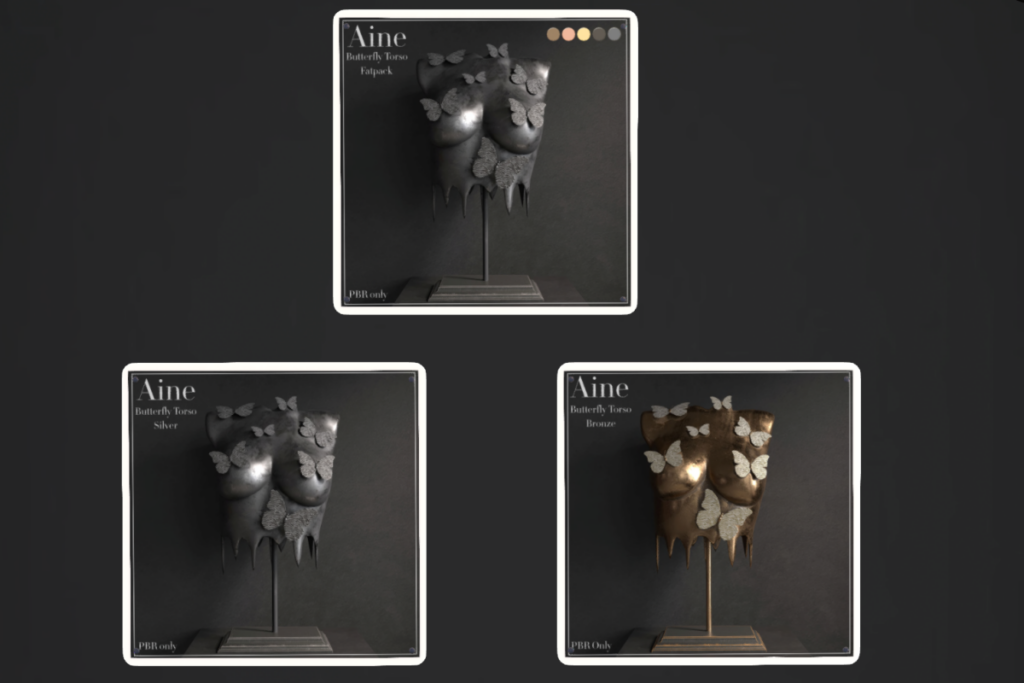 Butterfly Torso Top - no fits listed, L$299 each/L$499 FP