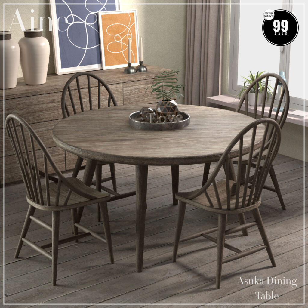 Asuka Dining Table	&lt;a href=&quot;http://maps.secondlife.com/secondlife/Spirit%20Hills/128/228/22&quot; target=&quot;_blank&quot;&gt;Teleport&lt;/a&gt;