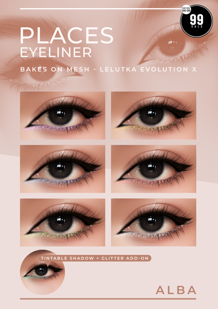 Places Eyeliner - EvoX	&lt;a href=&quot;http://maps.secondlife.com/secondlife/AmCoz/200/144/2106&quot; target=&quot;_blank&quot;&gt;Teleport&lt;/a&gt;