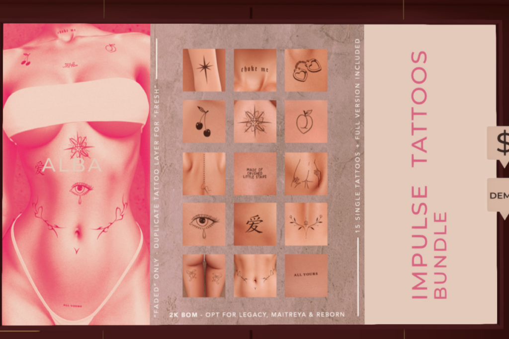Impulse Tattoos, L$299