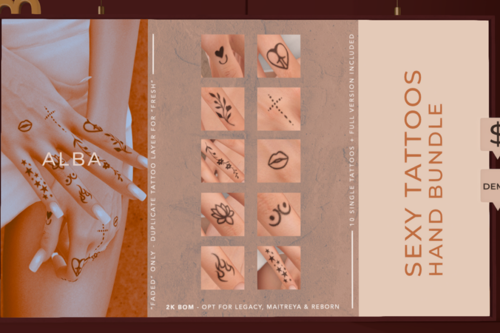 Sexy Hand Tattoos, L$199