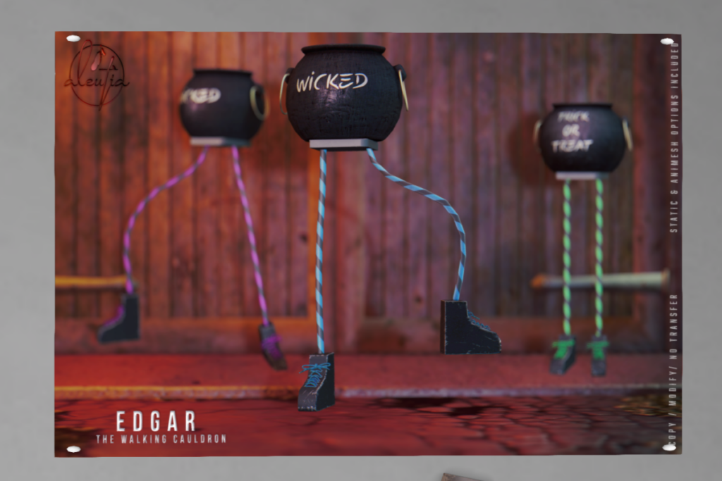 Edgar The Walking Cauldron	&lt;a href=&quot;http://maps.secondlife.com/secondlife/Aleutia/76/164/2&quot; target=&quot;_blank&quot;&gt;Teleport&lt;/a&gt;