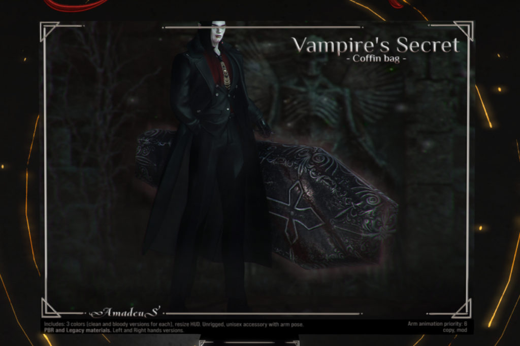 Vampire&#039;s Secret Coffin Bag, L$499