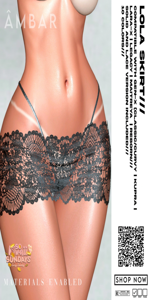 Lola Skirt - GenX/Inithium/Legacy/Maitreya/Reborn/+mods	&lt;a href=&quot;http://maps.secondlife.com/secondlife/Mellow%20Marina/144/51/21&quot; target=&quot;_blank&quot;&gt;Teleport&lt;/a&gt;