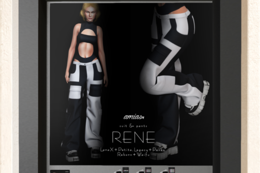 Rene Suit &amp; Pants - Legacy/MaitreyaX/Reborn/+mods, L$150-L$200 each/L$950-L$1250 each FP/L$1800 MP