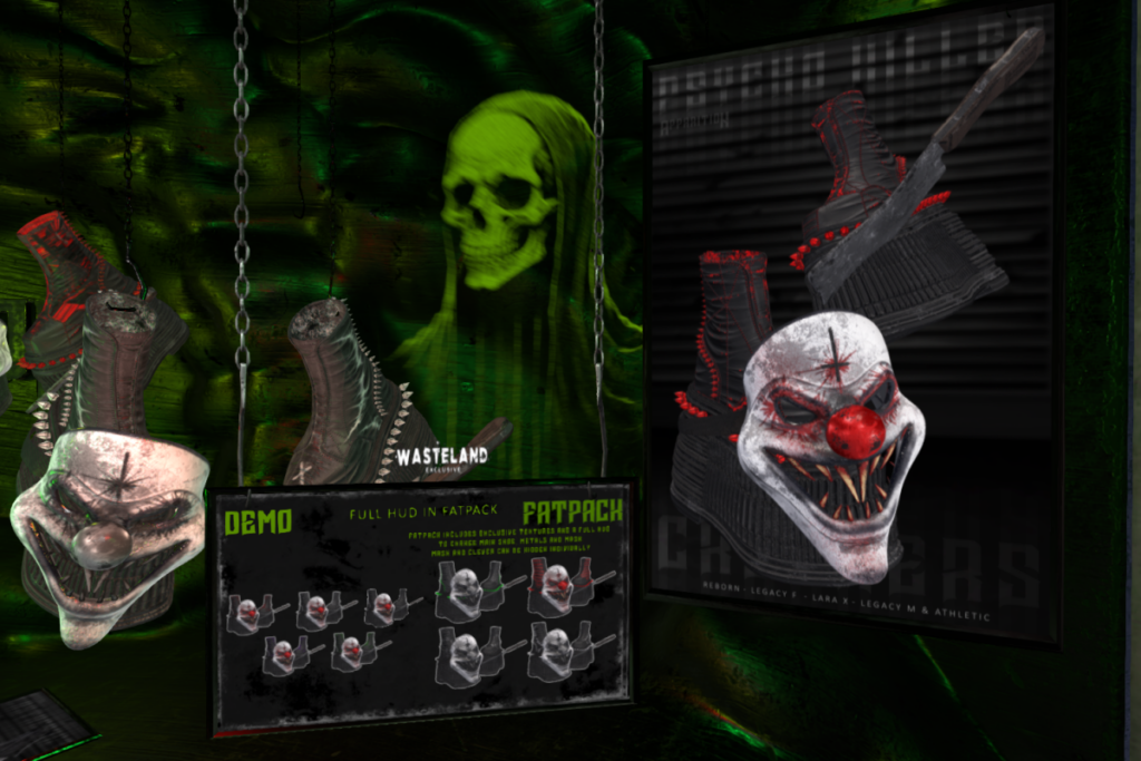 Psycho Killer Crushers - Legacy F+M/MaitreyaX/Reborn/+mods, L$349 each/L$1899 FP