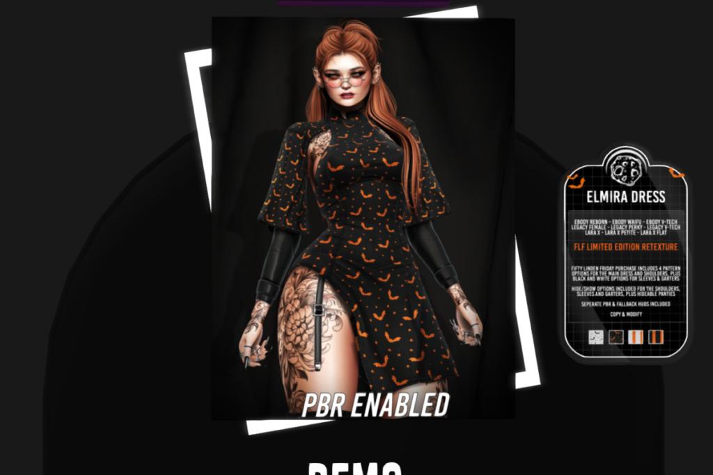 Elmira Dress  - Legacy/MaitreyaX/Reborn/+mods	&lt;a href=&quot;http://maps.secondlife.com/secondlife/AsteroidBox/121/198/203&quot; target=&quot;_blank&quot;&gt;Teleport&lt;/a&gt;