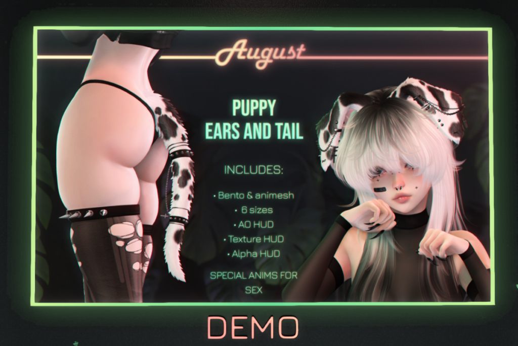 Puppy Ears &amp; Tail, L$980