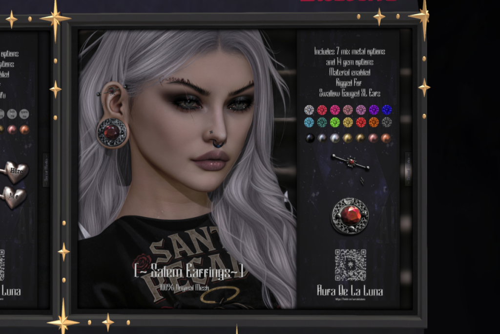 Salem Earrings - Swallow XL, L$350