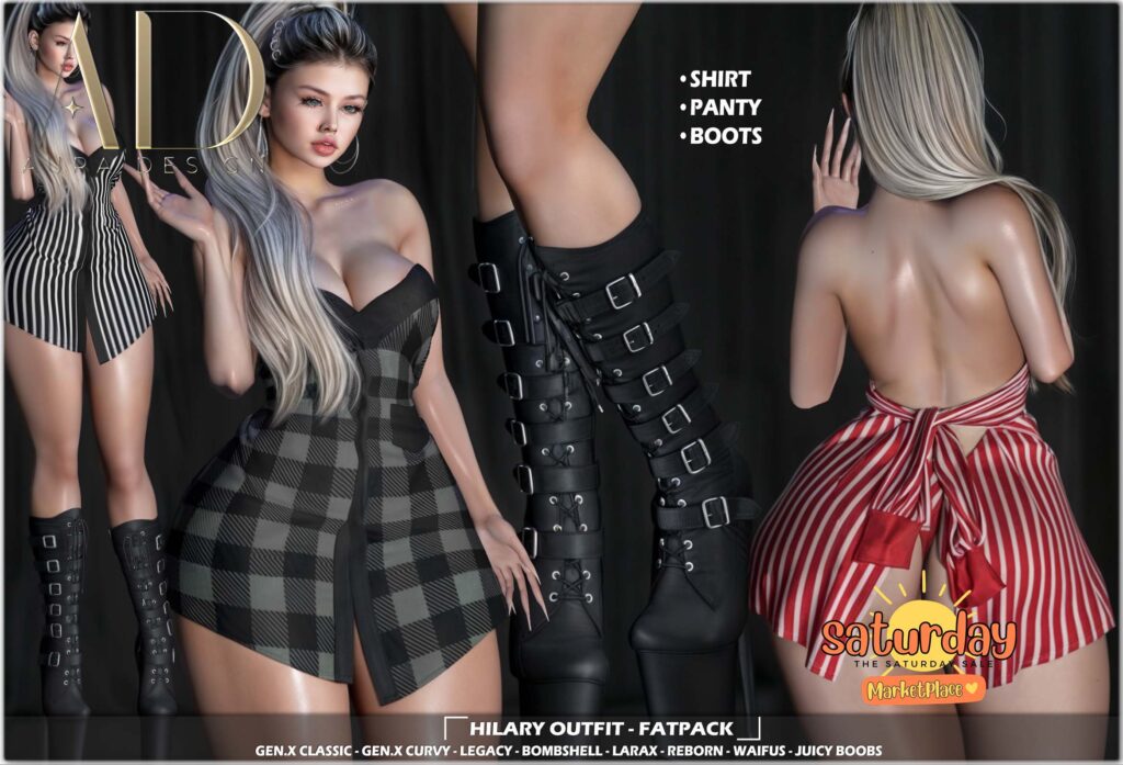 Hilary Outfit - GenX/Legacy/MaitreyaX/Reborn/+mods	&lt;a href=&quot;https://tinyurl.com/yh4rp8nj&quot; target=&quot;_blank&quot;&gt;Marketplace Link&lt;/a&gt;