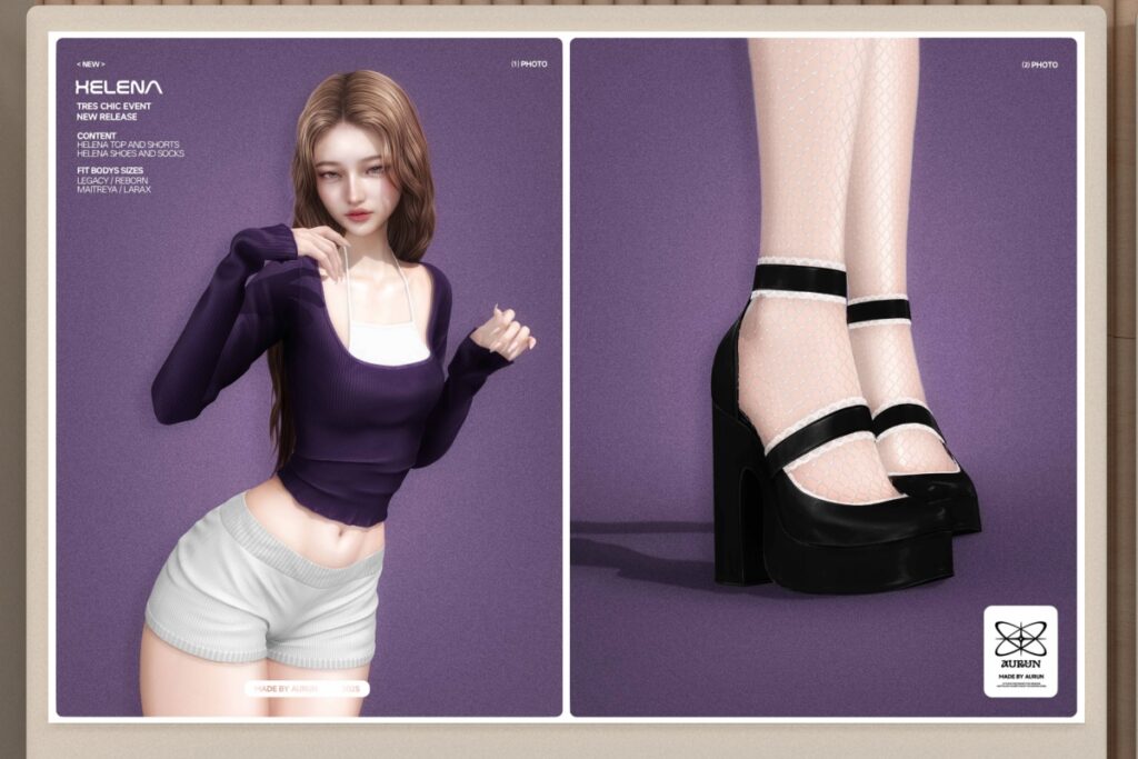 Helena Outfit - Legacy/Maitreya/Reborn/+mods, L$259 each/L$1000 each FP/L$2599 MP