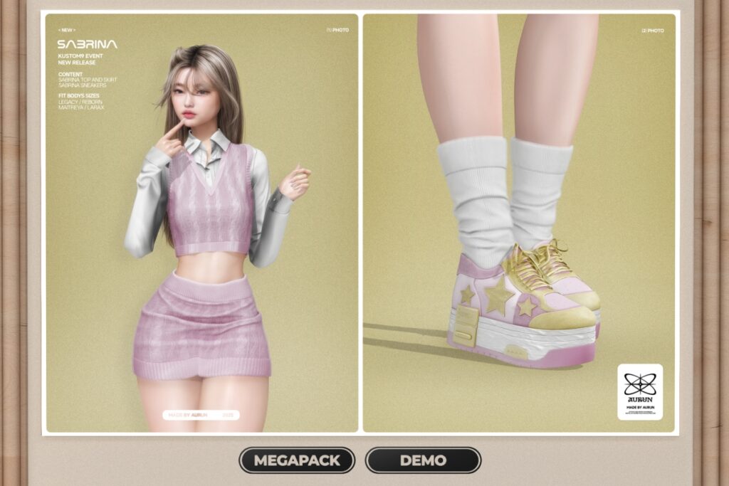 Sabrina Sneakers - Legacy/Maitreya/Reborn/+mods, L$259 each/L$1000 each FP/L$2599 MP