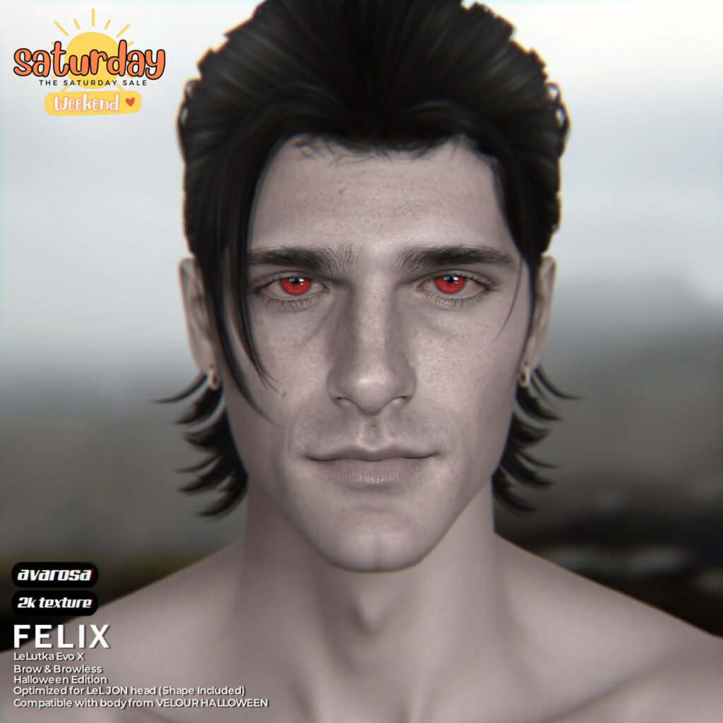 Felix Skin - EvoX	&lt;a href=&quot;http://maps.secondlife.com/secondlife/Sandy%20Creek/192/188/368&quot; target=&quot;_blank&quot;&gt;Teleport&lt;/a&gt;