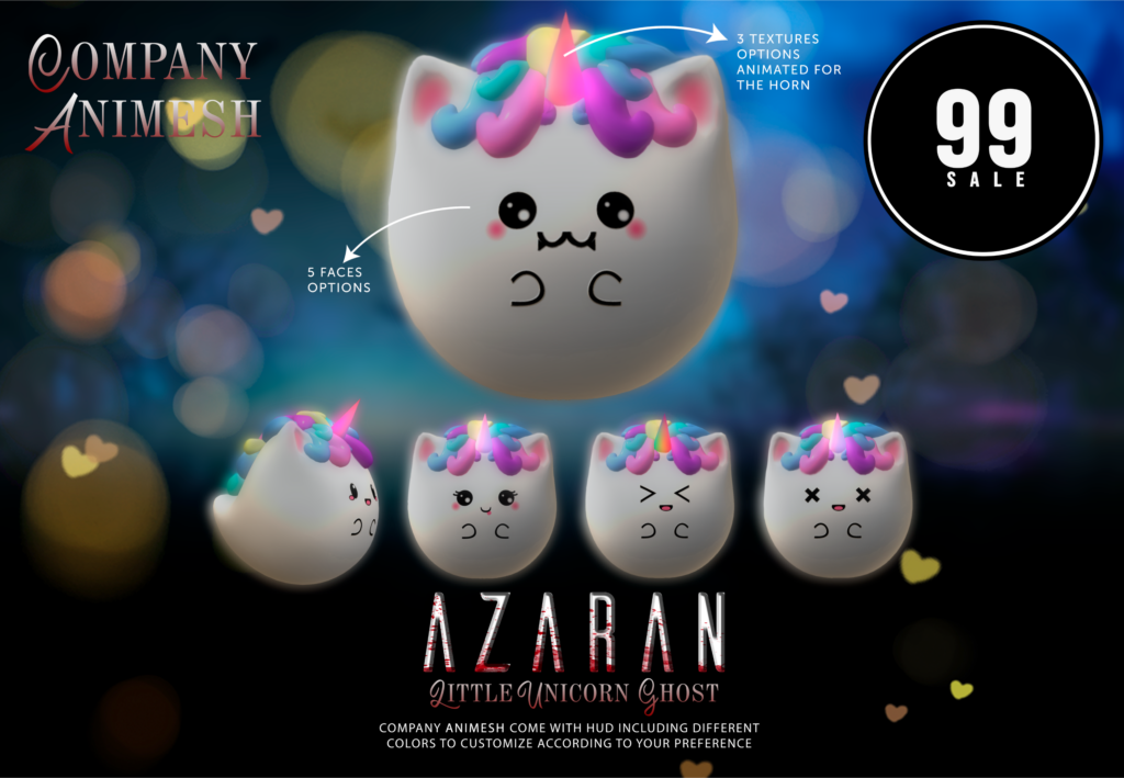 Little Unicorn Ghost Animesh Companion	&lt;a href=&quot;http://maps.secondlife.com/secondlife/Hell%20Fire/62/63/502&quot; target=&quot;_blank&quot;&gt;Teleport&lt;/a&gt;