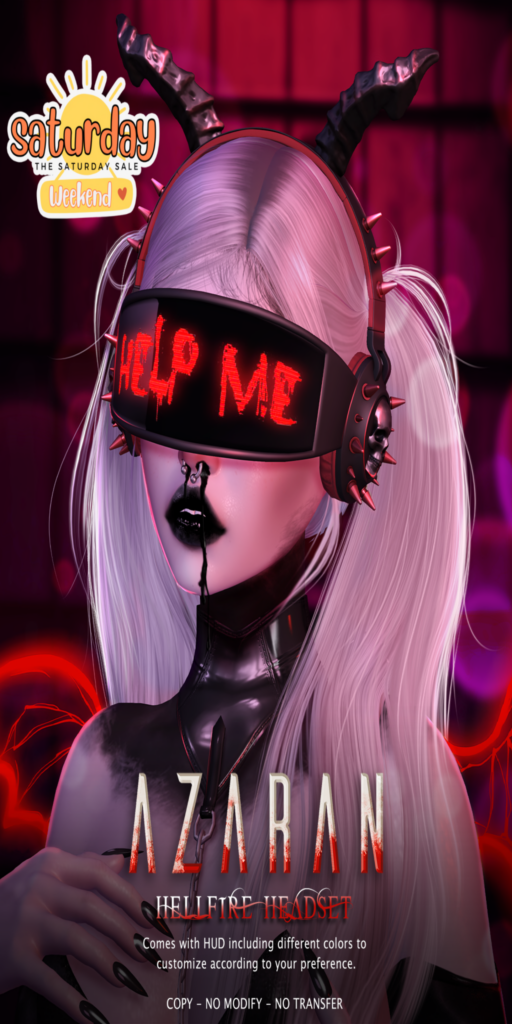 Hellfire Headset	&lt;a href=&quot;http://maps.secondlife.com/secondlife/Hell%20Fire/62/63/502&quot; target=&quot;_blank&quot;&gt;Teleport&lt;/a&gt;