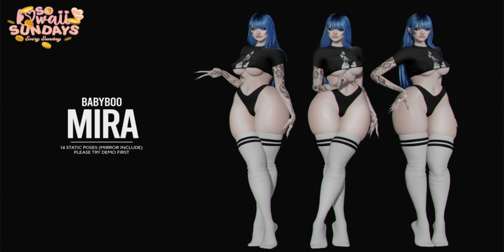 Mira Poses	&lt;a href=&quot;http://maps.secondlife.com/secondlife/Cult%20Grounds/16/23/1022&quot; target=&quot;_blank&quot;&gt;Teleport&lt;/a&gt;