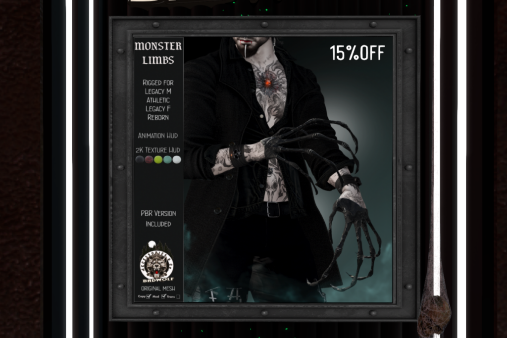 Monster Limbs - Legacy F+M/Reborn/+mods, L$298