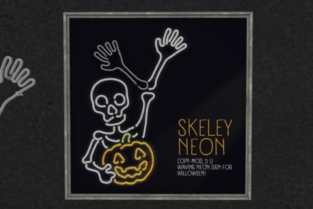 Skeley Neon	&lt;a href=&quot;http://maps.secondlife.com/secondlife/chopsticks/86/35/29&quot; target=&quot;_blank&quot;&gt;Teleport&lt;/a&gt;