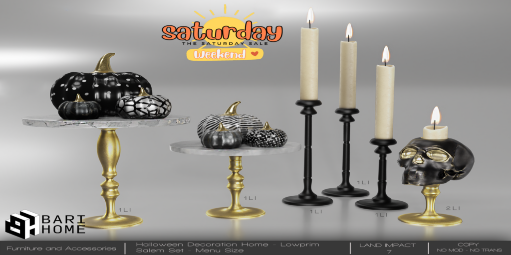 Halloween Salem Decor Set	&lt;a href=&quot;http://maps.secondlife.com/secondlife/Magic%20Sky/196/142/2022&quot; target=&quot;_blank&quot;&gt;Teleport&lt;/a&gt;