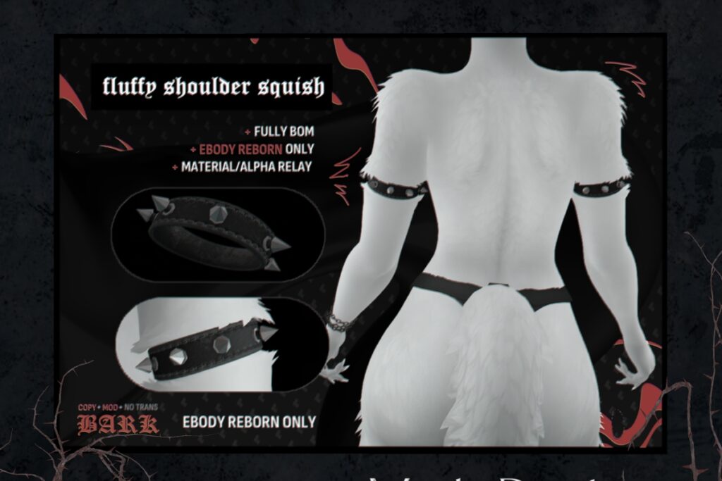 Fluffy Shoulder Squish Add-On - Reborn, L$499