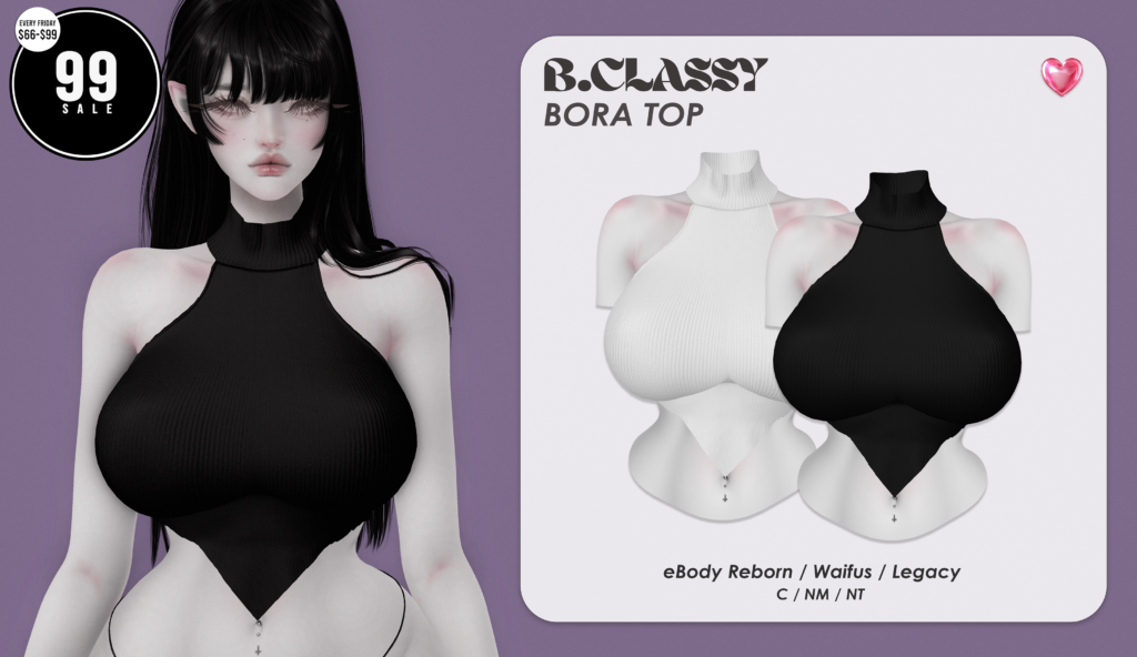 Bora Top - Legacy/Reborn/+mods	&lt;a href=&quot;http://maps.secondlife.com/secondlife/Phoenix%20Paradise/83/89/1545&quot; target=&quot;_blank&quot;&gt;Teleport&lt;/a&gt;