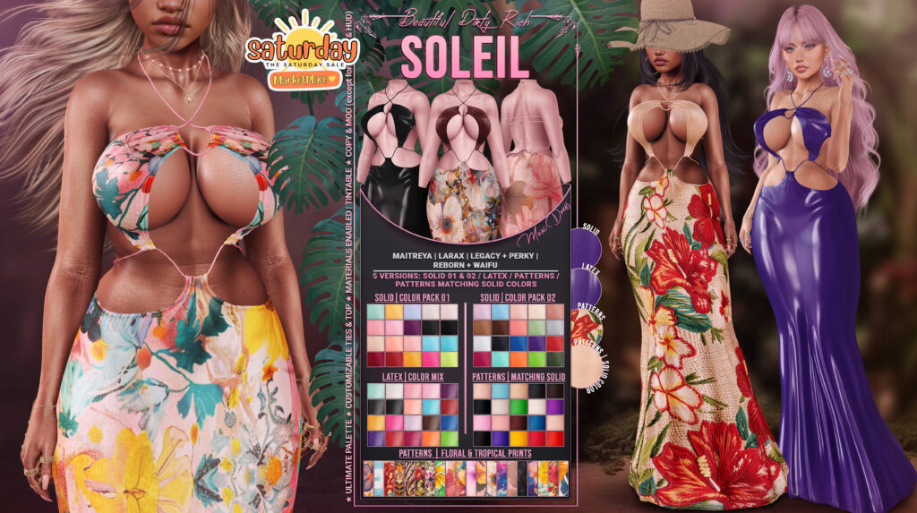 Soleil Dress - Legacy/Maitreya/Reborn/+mods	&lt;a href=&quot;https://tinyurl.com/4c6u4yf6&quot; target=&quot;_blank&quot;&gt;Marketplace Link&lt;/a&gt;