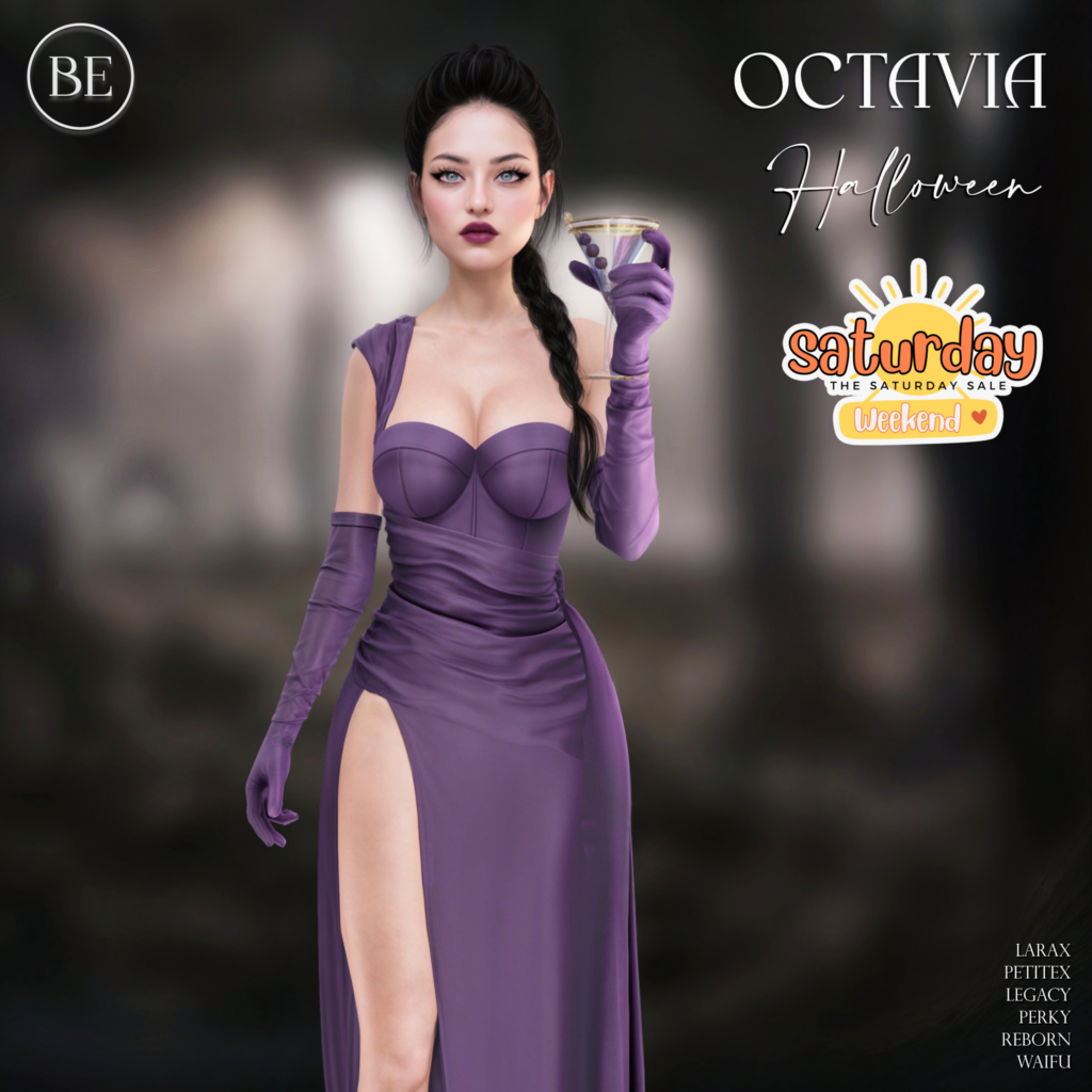 Octavia Halloween Gown - Legacy/MaitreyaX/Reborn/+mods	&lt;a href=&quot;https://maps.secondlife.com/secondlife/Jacksboro/128/200/37&quot; target=&quot;_blank&quot;&gt;Teleport&lt;/a&gt;