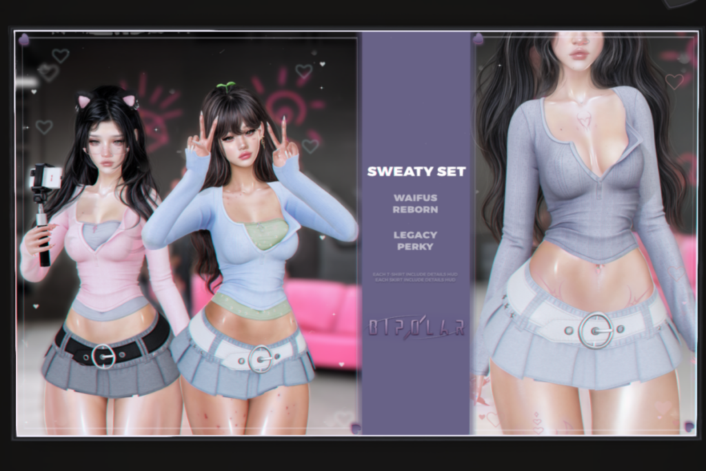 Sweaty Sweater &amp; Skirt - Legacy/Reborn/+mods, L$245-L$265 each/L$1199 each FP