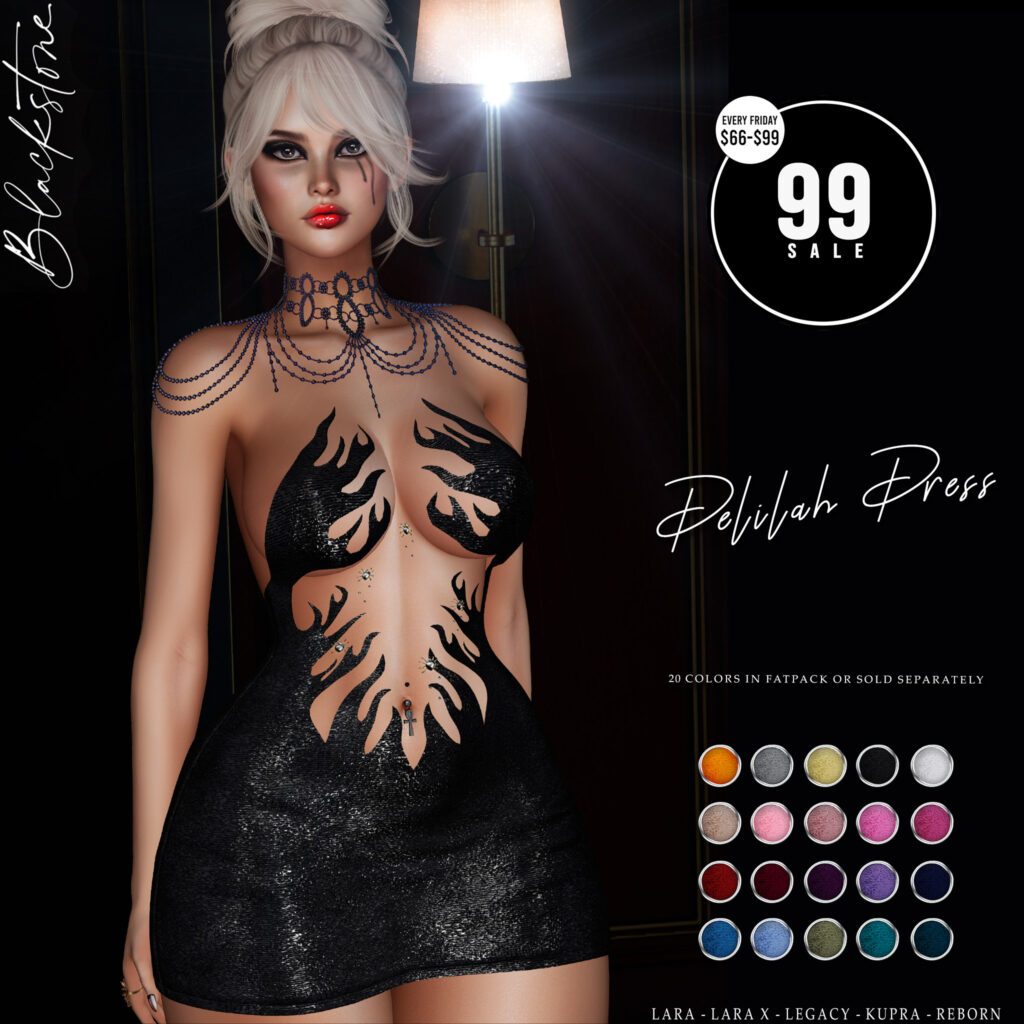 Delilah Dress - Inithium/Legacy/Maitreya/Reborn/+mods	&lt;a href=&quot;http://maps.secondlife.com/secondlife/Fine/128/98/22&quot; target=&quot;_blank&quot;&gt;Teleport&lt;/a&gt;