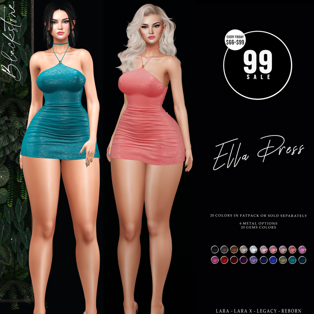 Ella Dress - Legacy/Maitreya/Reborn/+mods	&lt;a href=&quot;http://maps.secondlife.com/secondlife/Fine/128/98/22&quot; target=&quot;_blank&quot;&gt;Teleport&lt;/a&gt;
