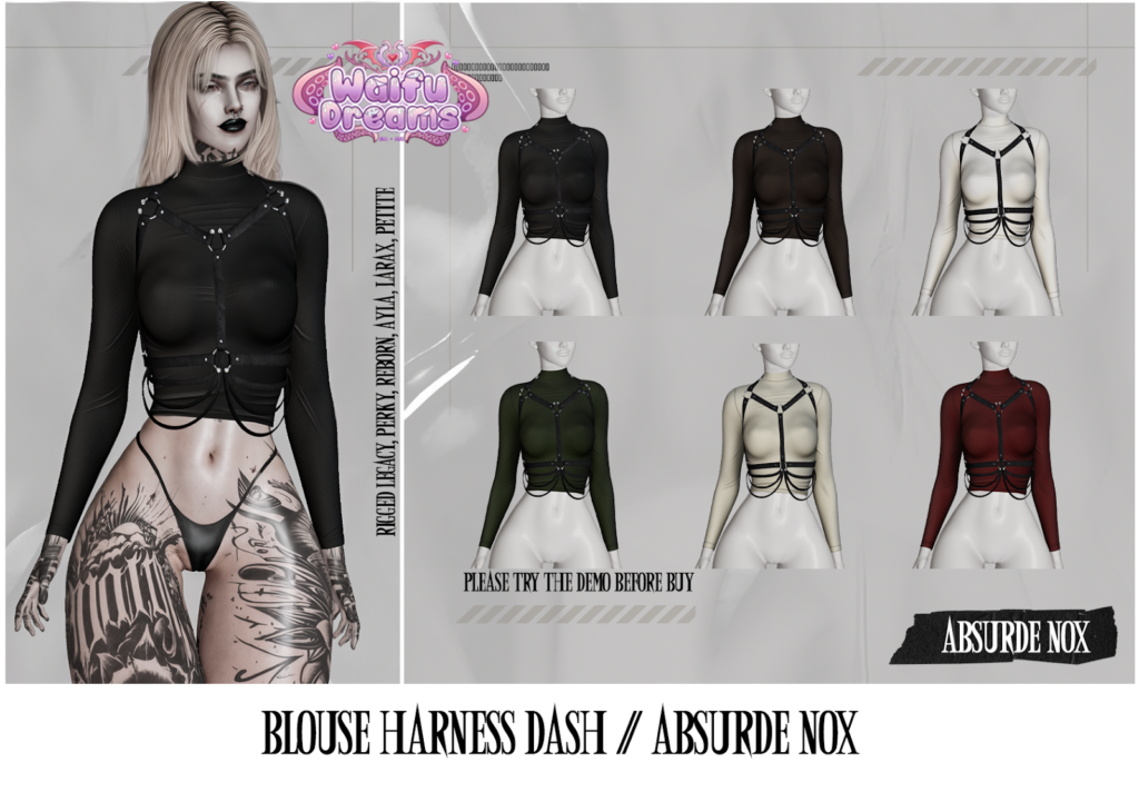 Blouse Harness Dash - Ayla/Legacy/MaitreyaX/Reborn/+mods
