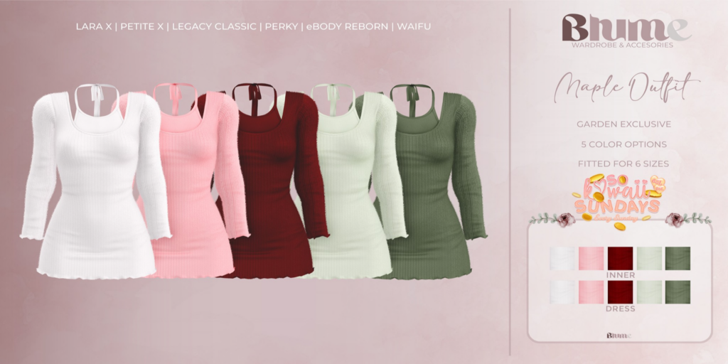 Maple Outfit - Legacy/MaitreyaX/Reborn/+mods	&lt;a href=&quot;http://maps.secondlife.com/secondlife/Bruschetta/149/47/1301&quot; target=&quot;_blank&quot;&gt;Teleport&lt;/a&gt;