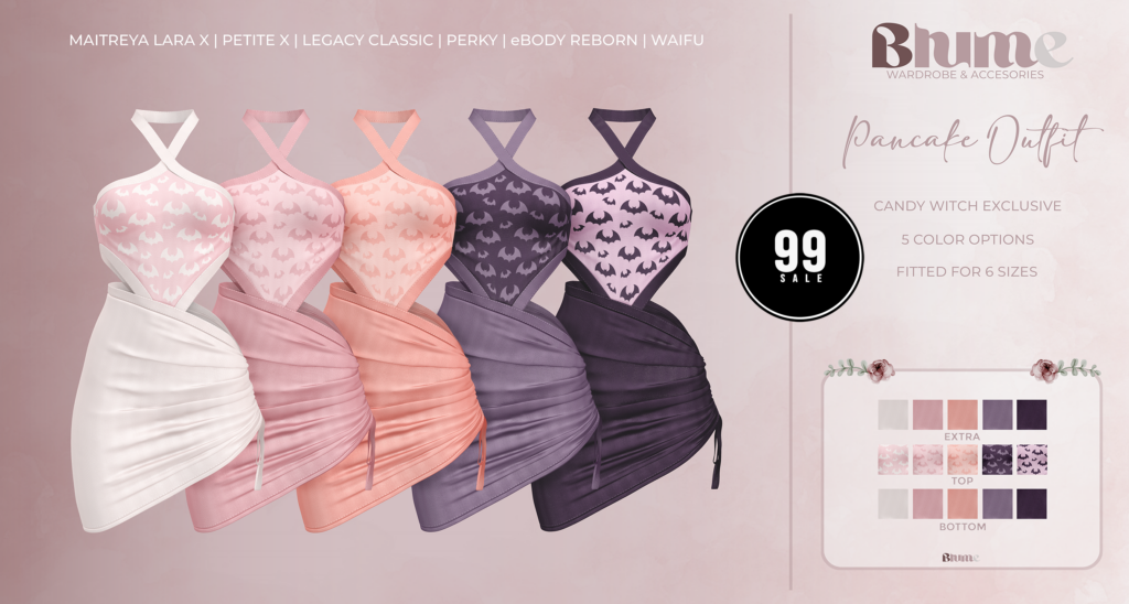 Pancake Outfit Candy Witch - Legacy/MaitreyaX/Reborn/+mods	&lt;a href=&quot;http://maps.secondlife.com/secondlife/Bruschetta/148/41/1301&quot; target=&quot;_blank&quot;&gt;Teleport&lt;/a&gt;