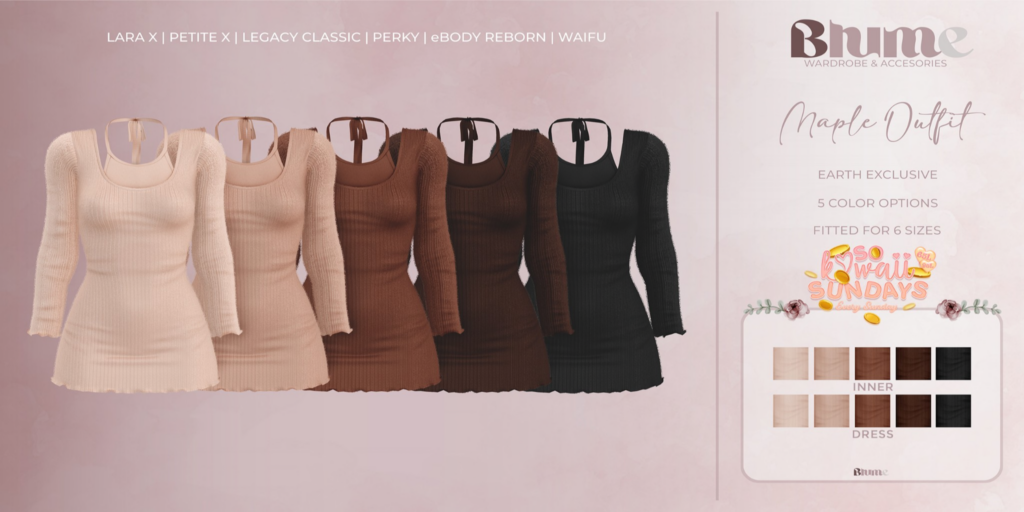 Maple Outfit - Legacy/MaitreyaX/Reborn/+mods	&lt;a href=&quot;http://maps.secondlife.com/secondlife/Bruschetta/149/47/1301&quot; target=&quot;_blank&quot;&gt;Teleport&lt;/a&gt;