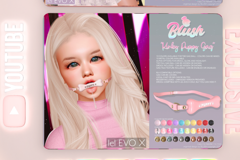 Kinky Puppy Gag - Evo X, L$199