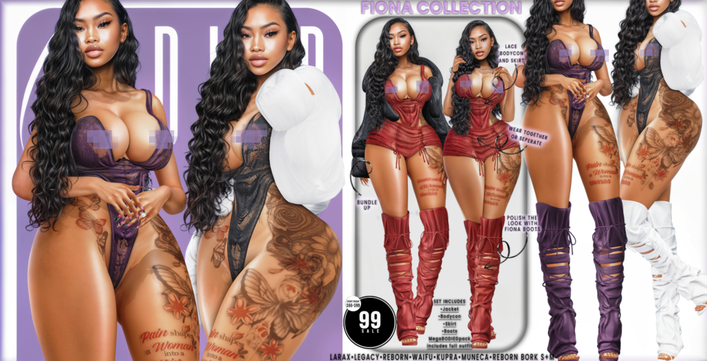 Fiona Collection - Inithium/Legacy/MaitreyaX/Reborn/Yentements/+mods	&lt;a href=&quot;http://maps.secondlife.com/secondlife/Flora/201/153/45&quot; target=&quot;_blank&quot;&gt;Teleport&lt;/a&gt;