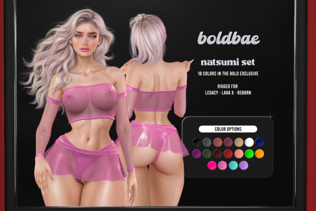 Natsumi Top, Gloves, Skirt, &amp; Thong - L$249 each/L$1249 each FP/L$2499 MP