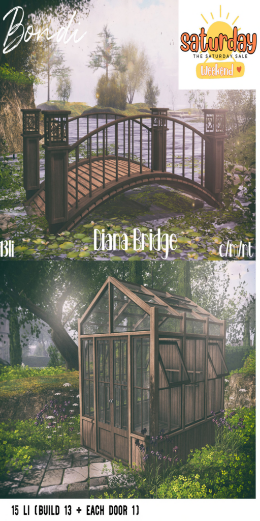 Diana Bridge Decor Set	&lt;a href=&quot;http://maps.secondlife.com/secondlife/Daydreaming/19/66/22&quot; target=&quot;_blank&quot;&gt;Teleport&lt;/a&gt;